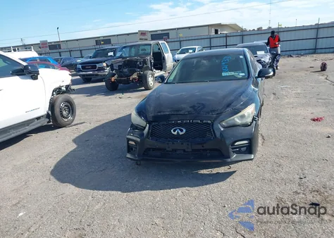 2014 Infiniti Q50 Sport из США, поврежденный, VIN JN1BV7AP6EM672663